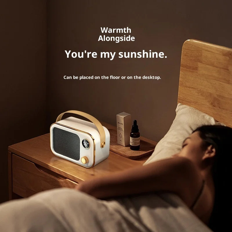 New Mini Electric Heater - Ceramic PTC Heating Warm Air Blower for Home Office Desktop Use Hinoki Milano