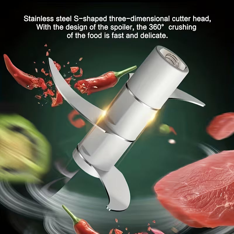 Mini Tritatutto Elettrico USB – Portatile, Impermeabile e Super Potente | 300ml Klondo