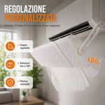 Deflettore Universale per Condizionatore Regolabile, Devia Flusso Aria, Installazione Senza Fori, Angolo Regolabile fino a 180°, Compatibile con la Maggior Parte dei Climatizzatori Klondo