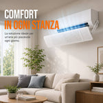 Deflettore Universale per Condizionatore Regolabile, Devia Flusso Aria, Installazione Senza Fori, Angolo Regolabile fino a 180°, Compatibile con la Maggior Parte dei Climatizzatori Klondo