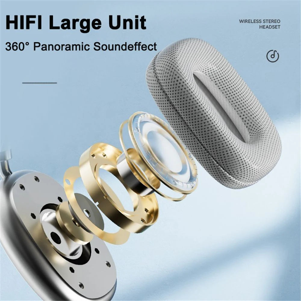 Cuffie Bluetooth P9 Max – Audio 4D, Comfort Assoluto e Design Premium Klondo