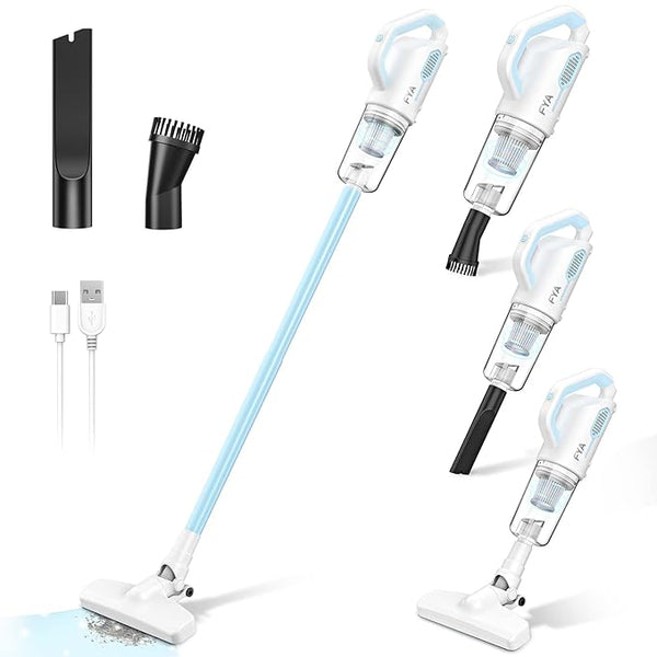 Aspirapolvere 12-in-1 Portatile e Verticale 800W – Ultra Leggero, Senza Sacco, con Accessori Multifunzione Klondo