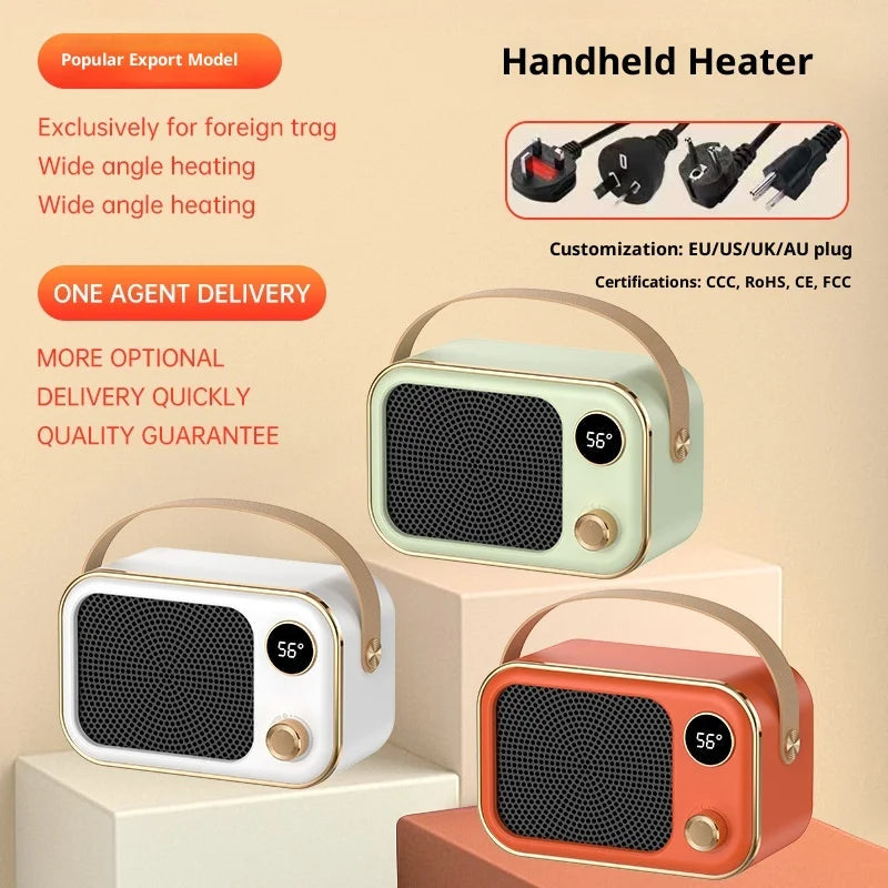New Mini Electric Heater - Ceramic PTC Heating Warm Air Blower for Home Office Desktop Use Hinoki Milano