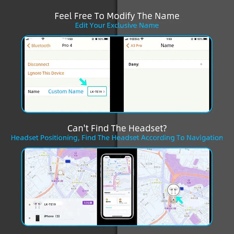 Airs Pro Wireless Earphones Bluetooth Headset TWS Earbuds With Siri Pop-up Window Waterproof Positioning Touch Control For Ios Hinoki Milano