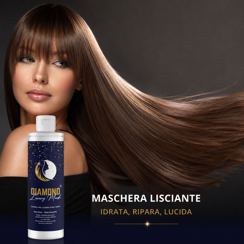 Diamond Luxury Mask - Maschera Capelli Lisciante 200 Ml Klondo