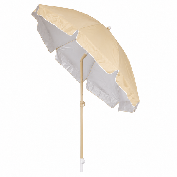 Ombrellone Mare 180 cm Inclinabile con Snodo – Palo in Acciaio – 4 Colori Disponibili – Rosso, Arancione, Beige, Verde Klondo