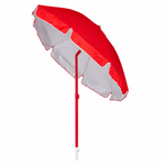 Ombrellone Mare 180 cm Inclinabile con Snodo – Palo in Acciaio – 4 Colori Disponibili – Rosso, Arancione, Beige, Verde Klondo