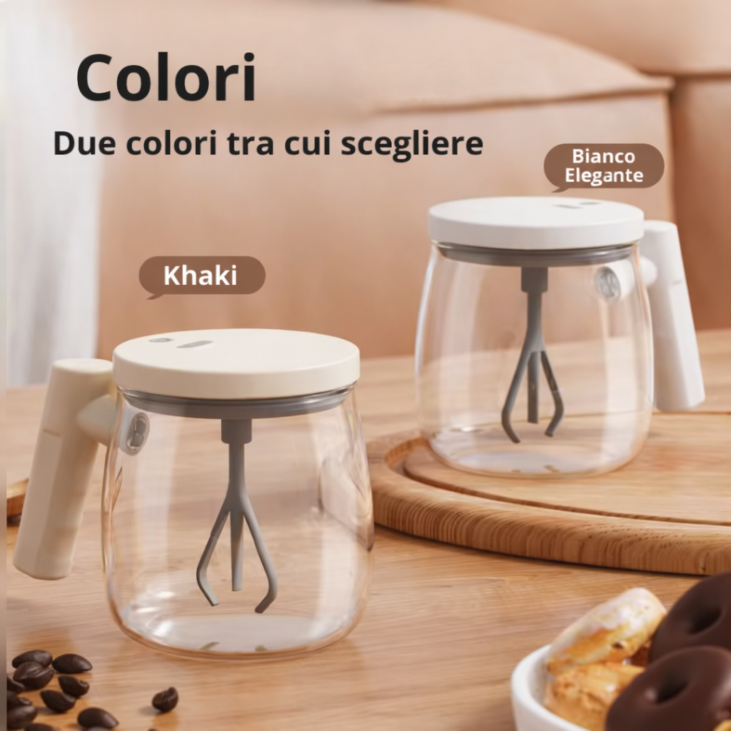 Tazza Elettrica Auto-Mescolante Portatile – Caffè, Latte e Tè Klondo