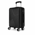 Trolley Rigido da Cabina 50x38x23 cm, Bagaglio a Mano, 4 Ruote Rimovibili 360°, Serratura a Combinazione Klondo