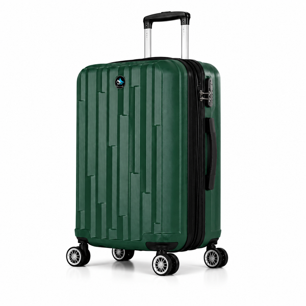Trolley Rigido da Cabina 50x38x23 cm, Bagaglio a Mano Compatibile, 4 Ruote Girevoli 360°, Serratura a Combinazione Klondo
