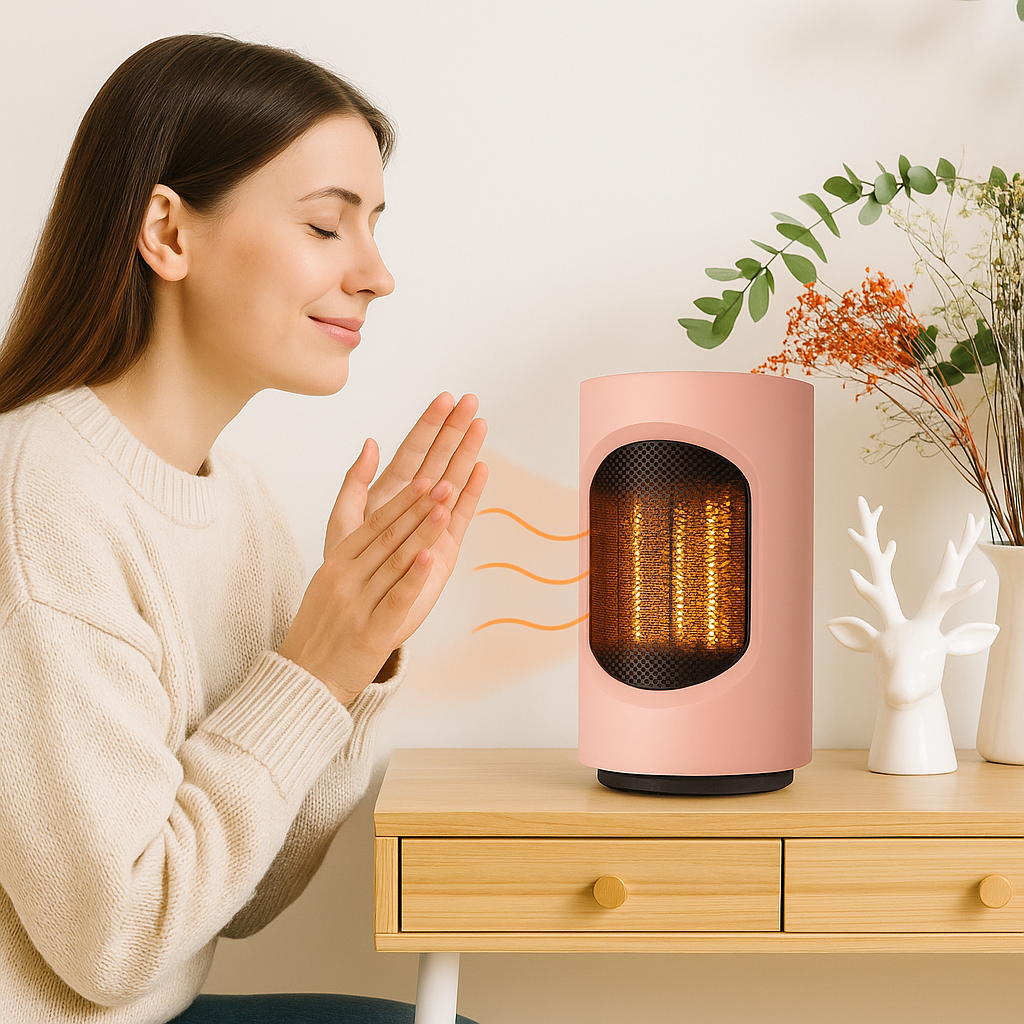 Mini Stufa Portatile 600W – Riscaldamento Rapido, Oscillante e Ultra Silenzioso Klondo