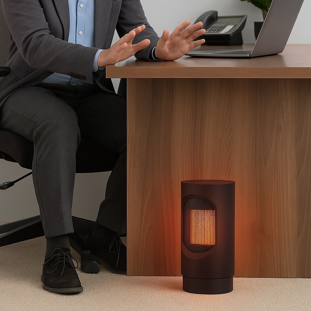 Mini Stufa Portatile 600W – Riscaldamento Rapido, Oscillante e Ultra Silenzioso Klondo