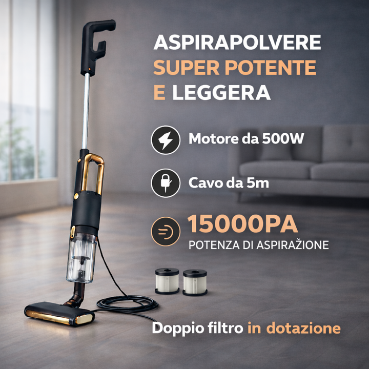 Aspirapolvere Superleggera 12 in 1 Pro – 15000Pa Super Potente Klondo