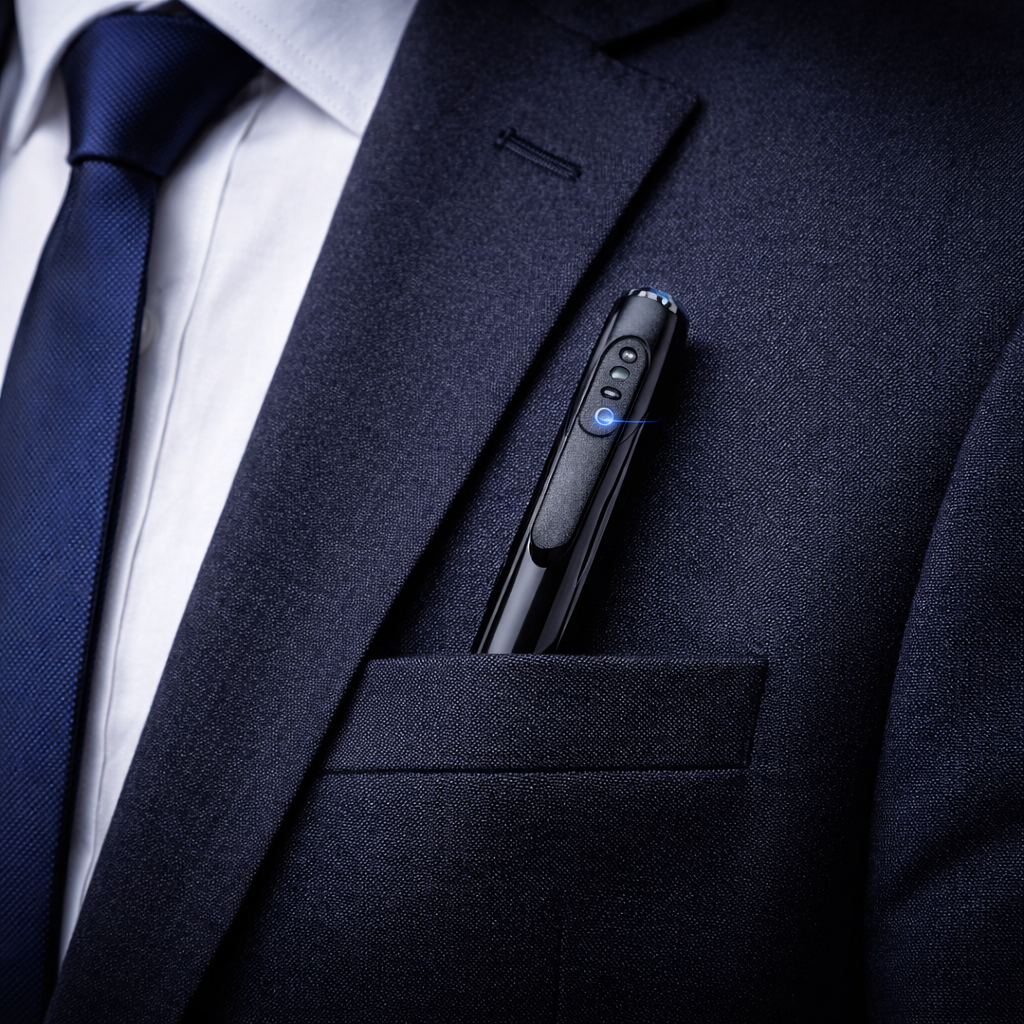 Penna Microcamera WiFi HD con Audio in Tempo Reale – Videoregistrazione 1080p con App e Memoria fino 128GB Klondo