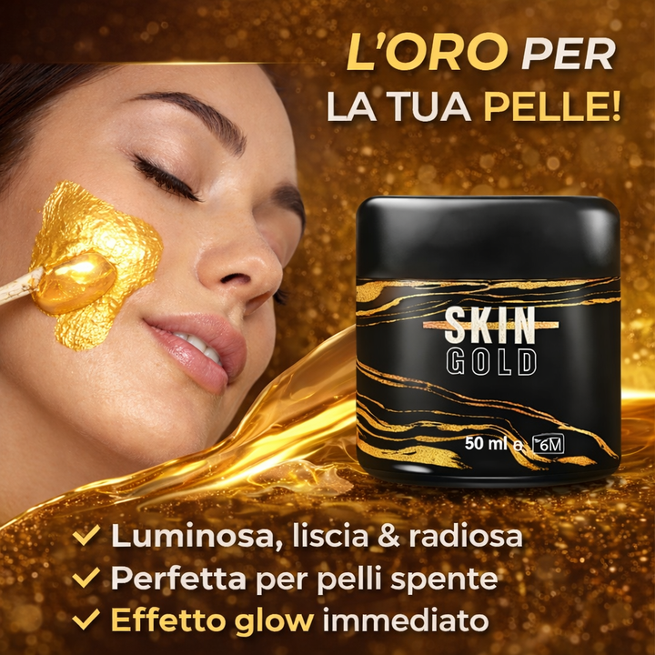 Skin Gold - Maschera Peel-Off Illuminante con effetto Glow, Pelle Più Pulita Klondo