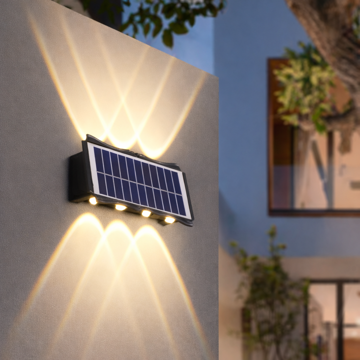 Lampada Solare da Parete Effetto luce Architetturale – con Sensore di Movimento Klondo