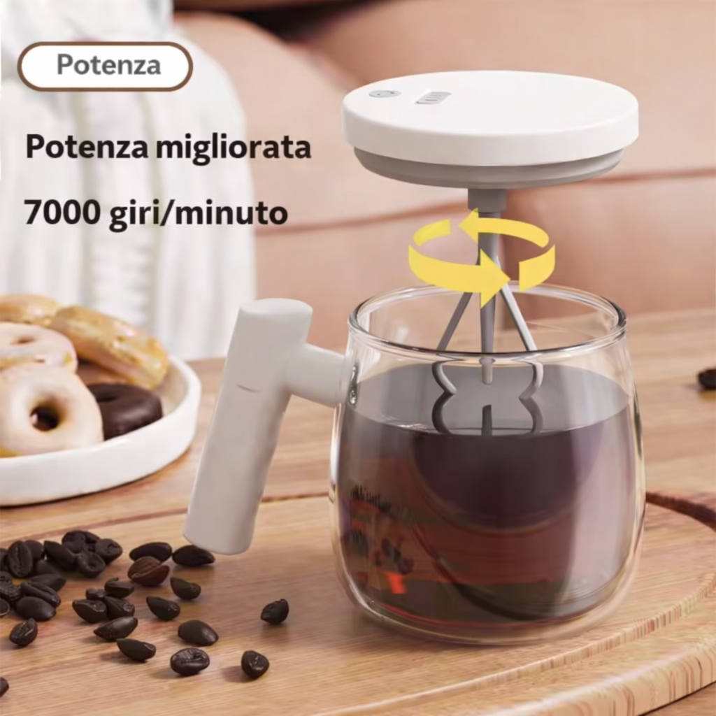 Tazza Elettrica Auto-Mescolante Portatile – Caffè, Latte e Tè Klondo