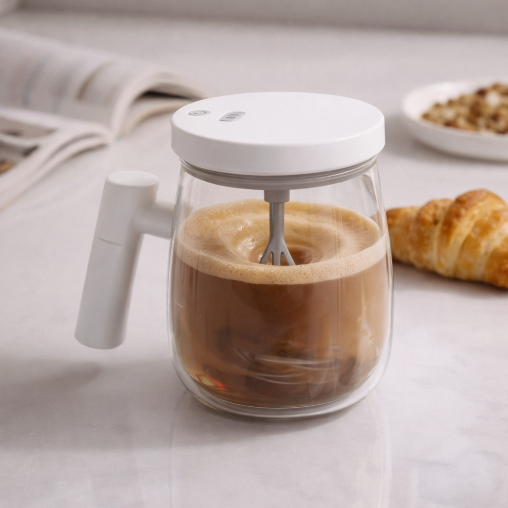 Tazza Elettrica Auto-Mescolante Portatile – Caffè, Latte e Tè Klondo
