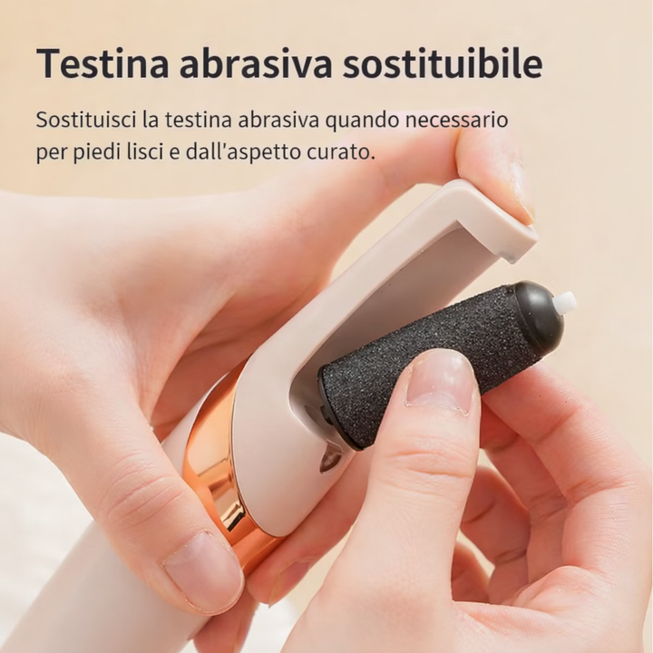 Rimuovi Calli Elettrico Professionale - 2 Testine Abrasive di Ricambio