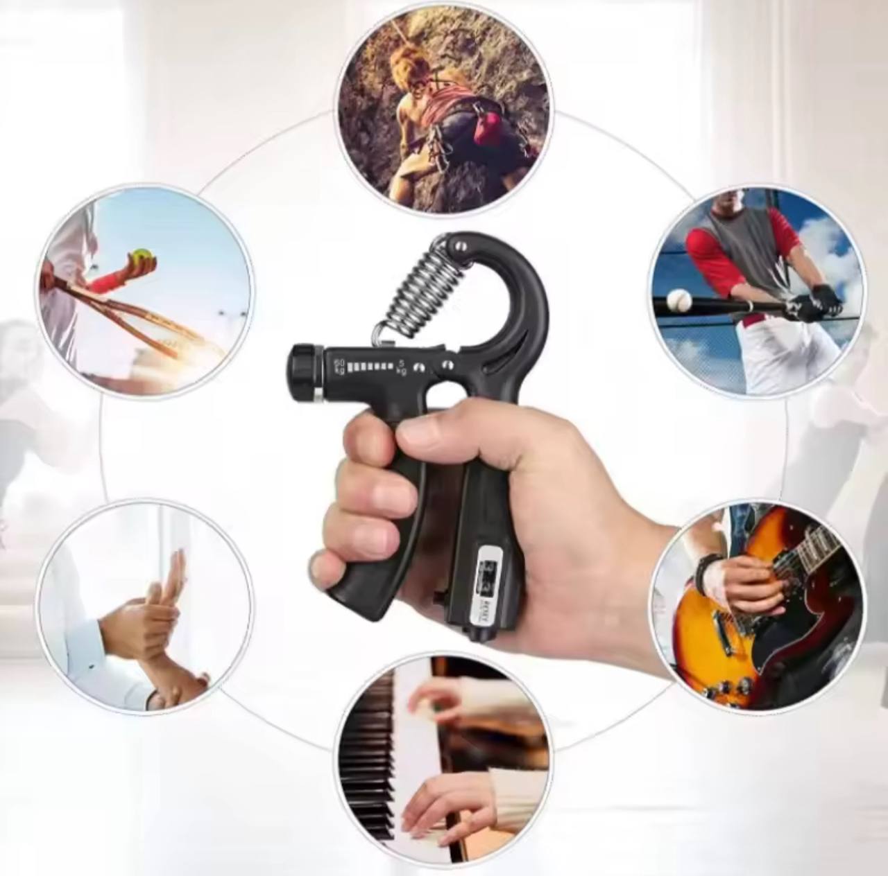 Hand Grip Pro – Rinforza Avambracci e Presa con Resistenza Regolabile Klondo