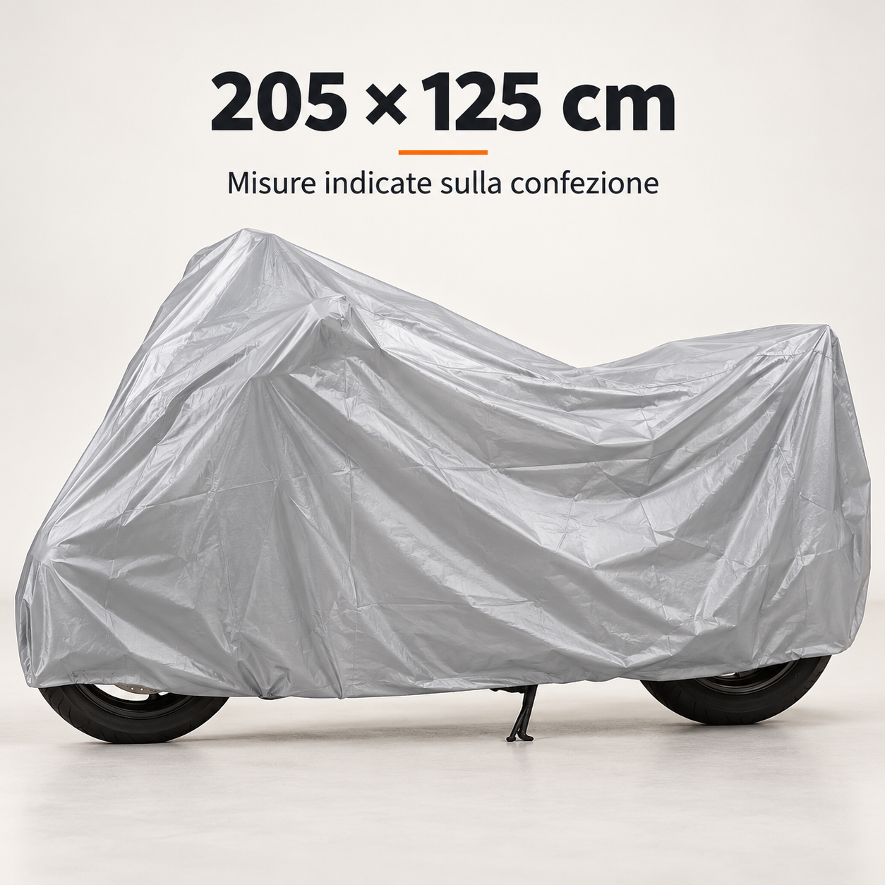 Telo Coprimoto Argento 205 × 125 cm in EVA – Resistente all’Acqua, Leggero e Riutilizzabile Klondo