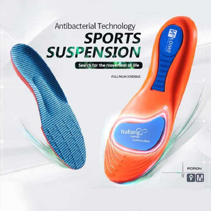 Sport Orthopedic Insoles for Feet Men Women EVA Breathable Shock Absorption Shoes Insole for Running Basketball Sport Care Pads Hinoki Milano
