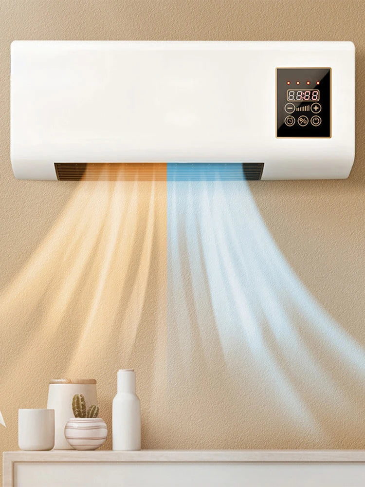 2-in-1 Electric Heater  Smart Constant Temperature Air Conditioning Fan with Remote Control Mini Hinoki Milano