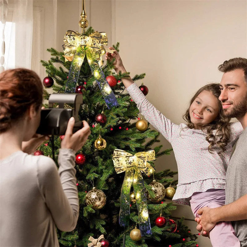 Indoor String Lights Battery Operated Christmas Ribbon with Lights Christmas Tree Accessories Decoration for Christmas New Year Hinoki Milano