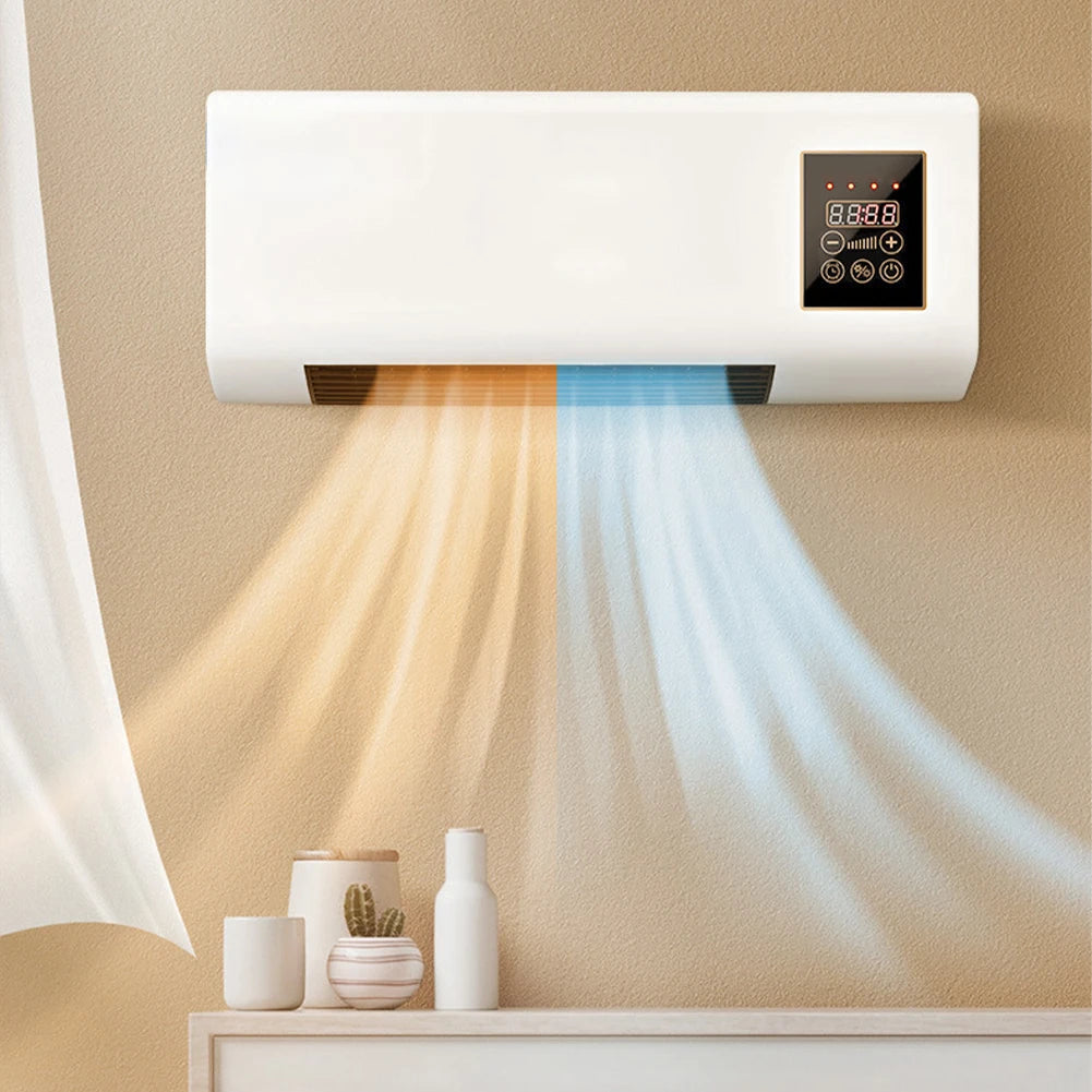 2-in-1 Electric Heater  Smart Constant Temperature Air Conditioning Fan with Remote Control Mini Hinoki Milano