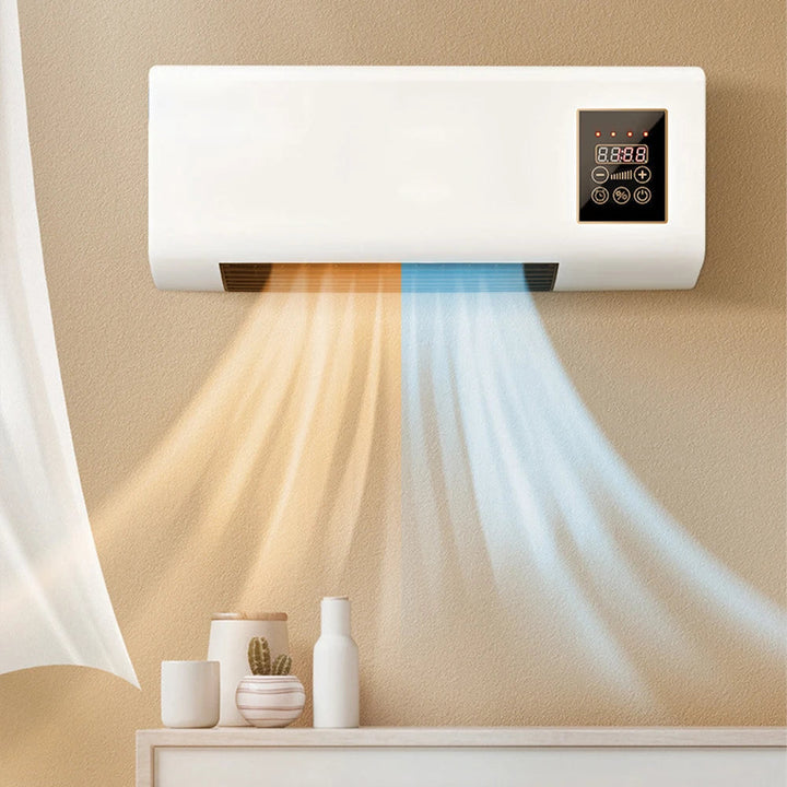 2-in-1 Electric Heater  Smart Constant Temperature Air Conditioning Fan with Remote Control Mini Hinoki Milano