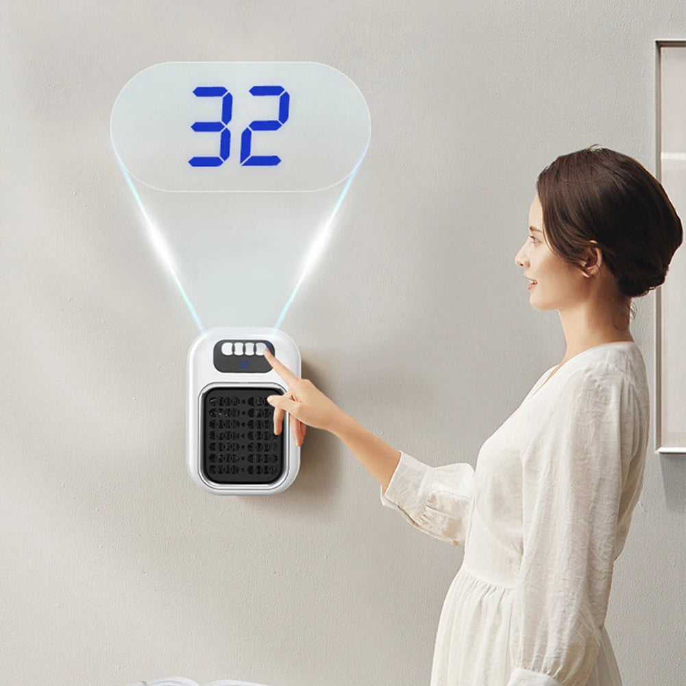 600W Portable Heater Mini Electric Heater Plug in Wall Room Heater Home Appliance Heating Stove Radiator Remote Warmer Machine Hinoki Milano