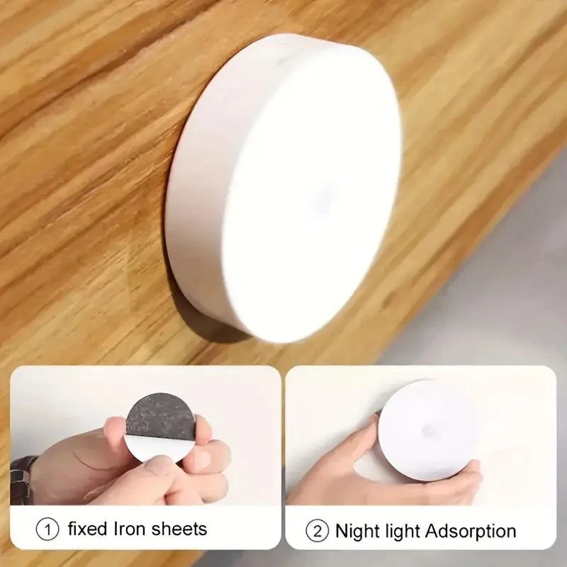 1pc Motion Sensor Night Light - Wireless LED Detector Lamp for Bedroom, Staircase, Closet, and Room Decor- Hinoki Milano