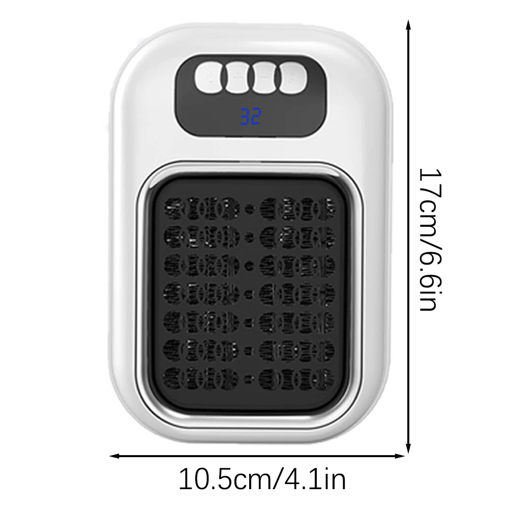 600W Portable Heater Mini Electric Heater Plug in Wall Room Heater Home Appliance Heating Stove Radiator Remote Warmer Machine Hinoki Milano