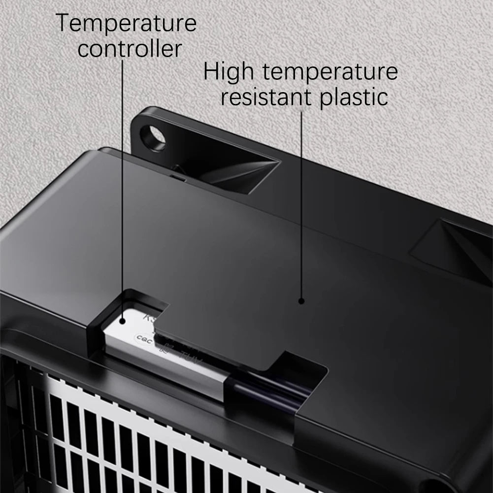 600W Portable Heater Mini Electric Heater Plug in Wall Room Heater Home Appliance Heating Stove Radiator Remote Warmer Machine Hinoki Milano