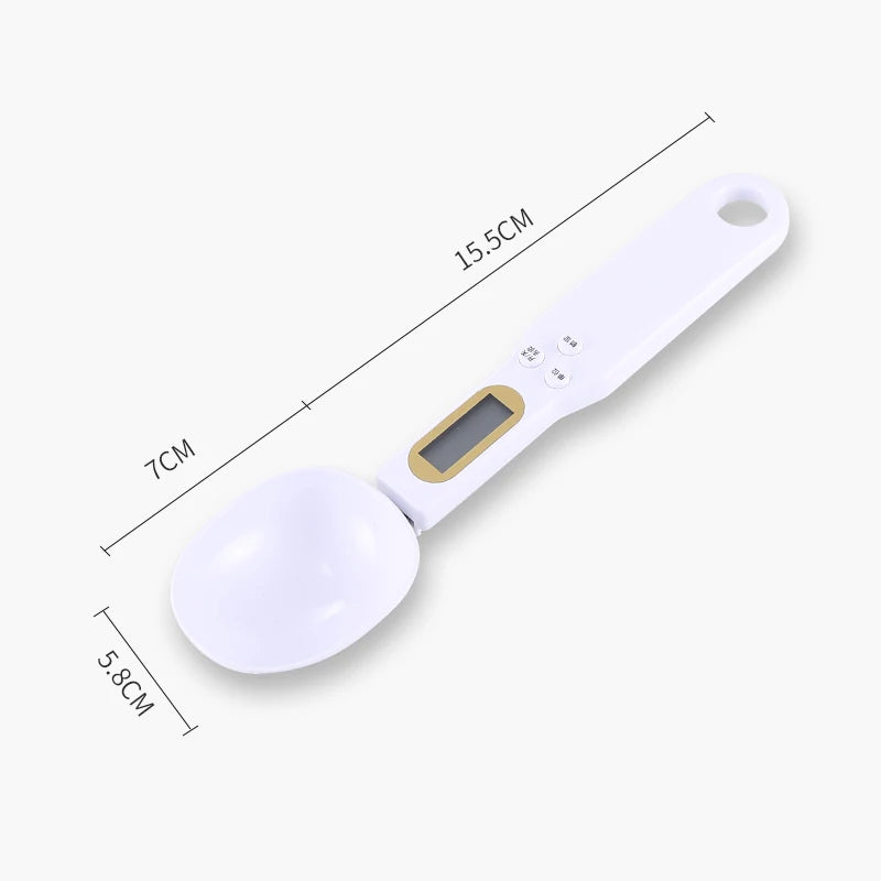 Mini Spoon Scale Digital Kitchen Scale Electronic LCD Food Scale 0.1-500g Cooking Flour Milk Coffee Powder Weight Measure Spoon Hinoki Milano