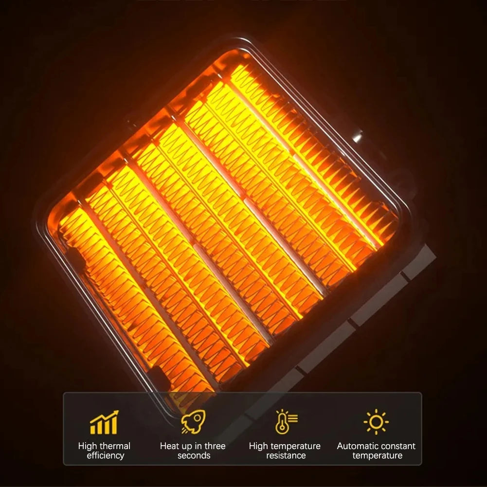 600W Portable Heater Mini Electric Heater Plug in Wall Room Heater Home Appliance Heating Stove Radiator Remote Warmer Machine Hinoki Milano