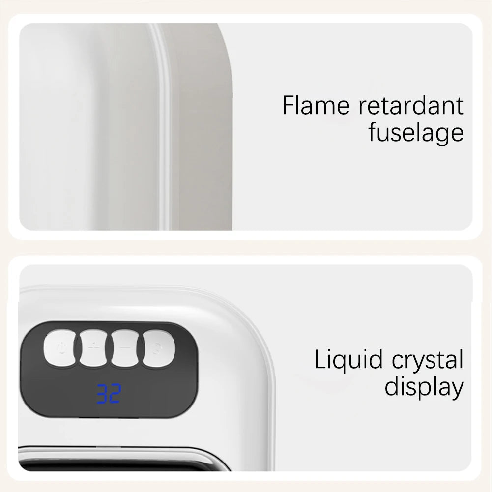 600W Portable Heater Mini Electric Heater Plug in Wall Room Heater Home Appliance Heating Stove Radiator Remote Warmer Machine Hinoki Milano