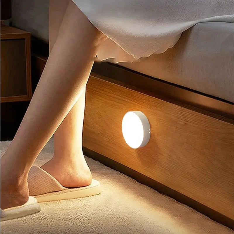 1pc Motion Sensor Night Light - Wireless LED Detector Lamp for Bedroom, Staircase, Closet, and Room Decor- Hinoki Milano