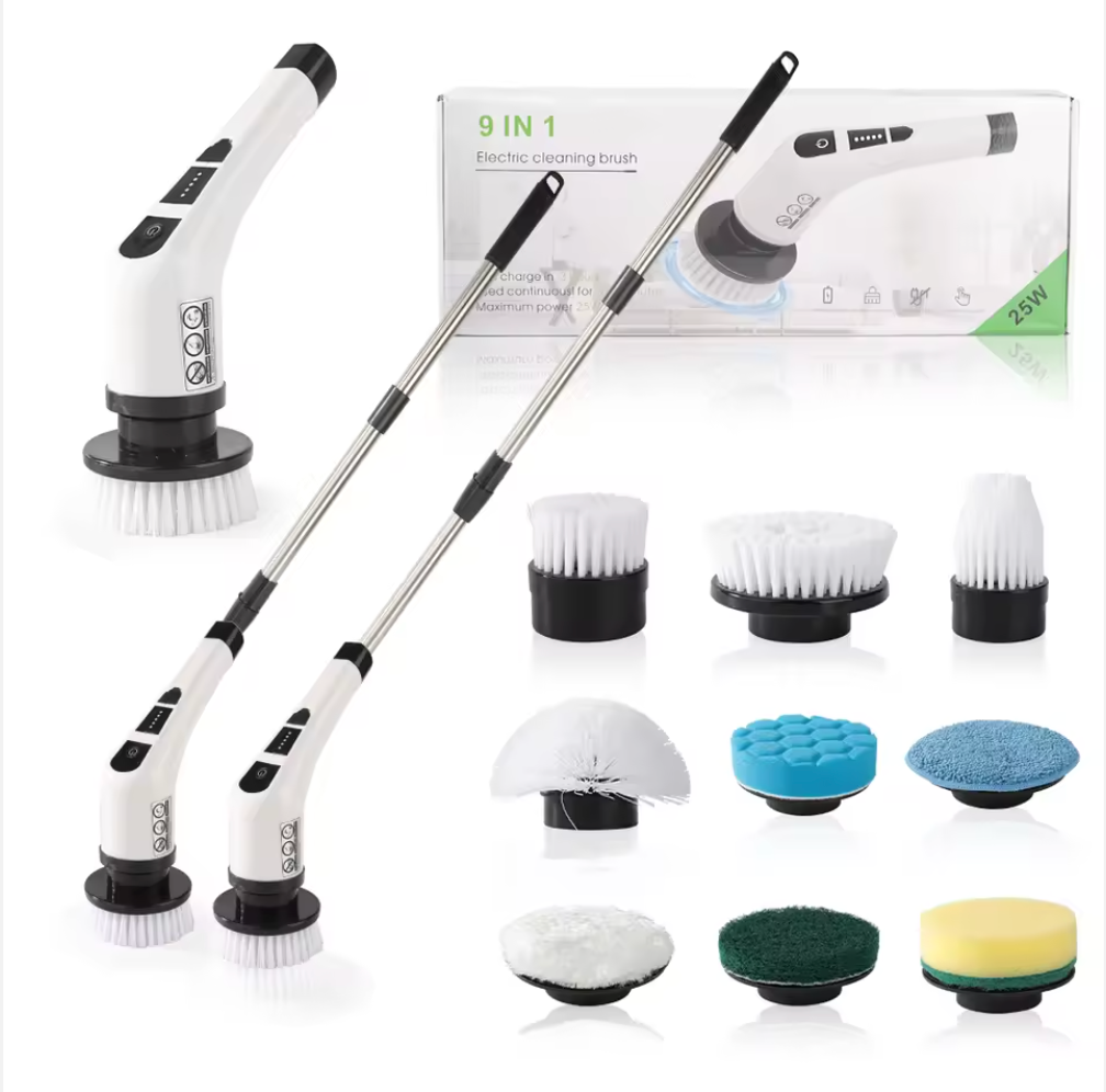 Spazzola Elettrica Rotante 9-in-1 Senza Fili – Pulizia Profonda Senza Sforzo Klondo