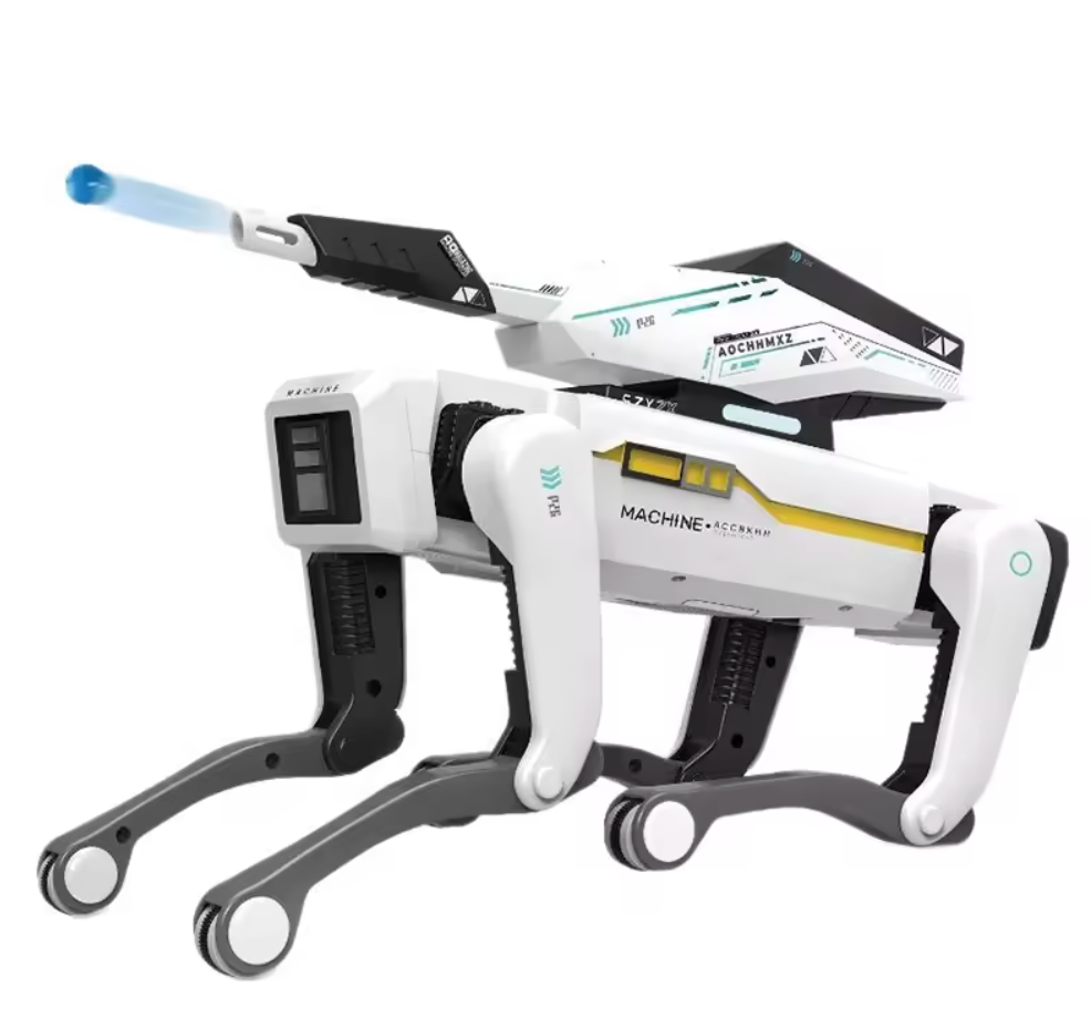 Robot Cane Mecha AI – Giocattolo Interattivo con Musica e Funzione Spruzzo Klondo