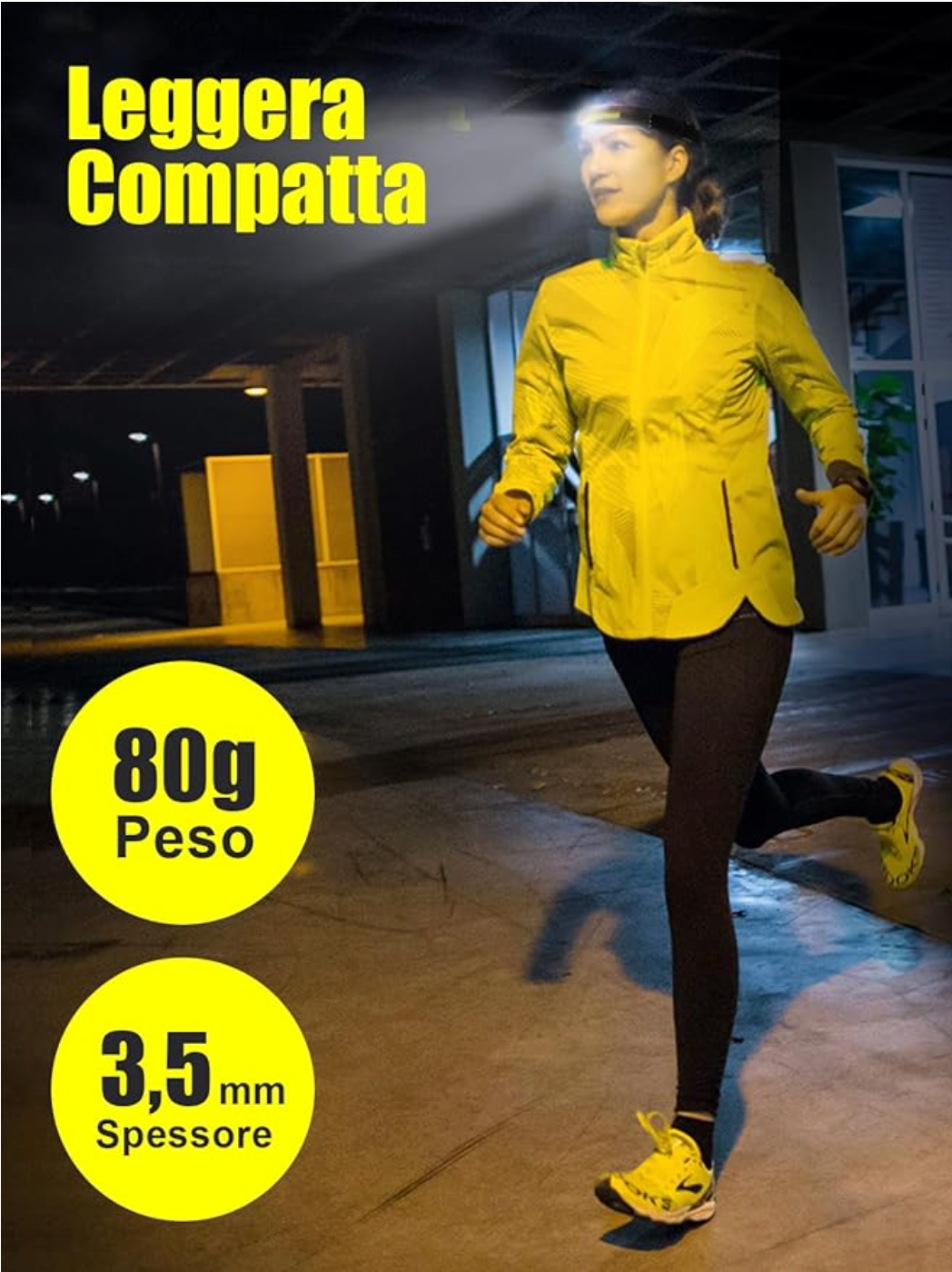 Torcia Frontale LED 350LM –  Sensore di Movimento Hinoki Milano