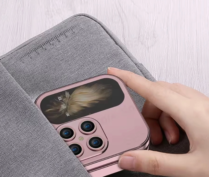 Mini Flip I17 Pro – Cellulare Pieghevole Dual SIM con Tastiera Grande, Torcia LED, Tascabile Klondo