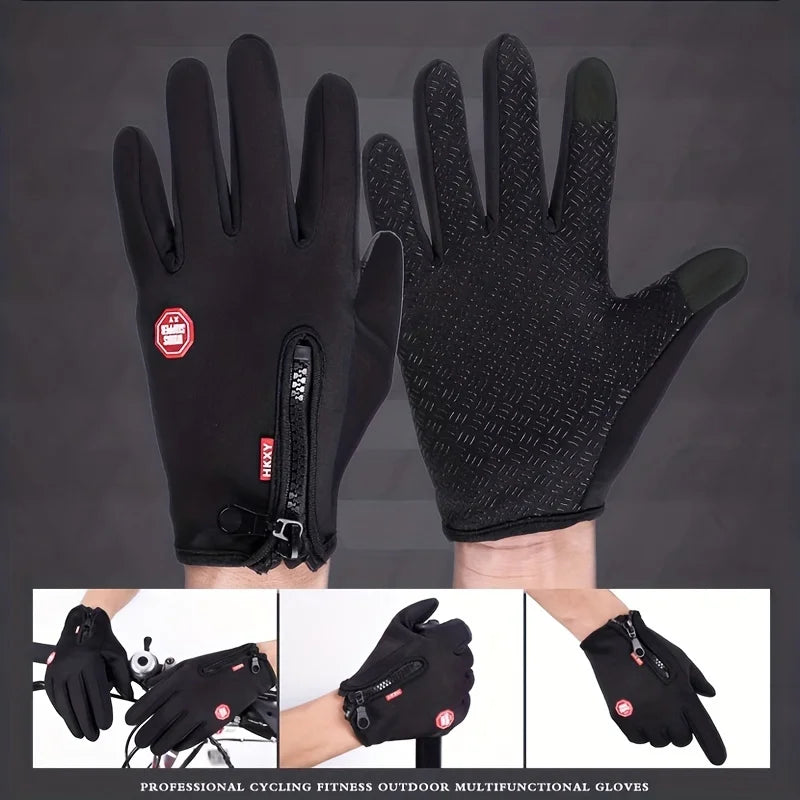 Winter Gloves For Men Women Touchscreen Warm Outdoor Cycling Driving Motorcycle Cold Gloves Windproof Non Slip Gloves Hinoki Milano
