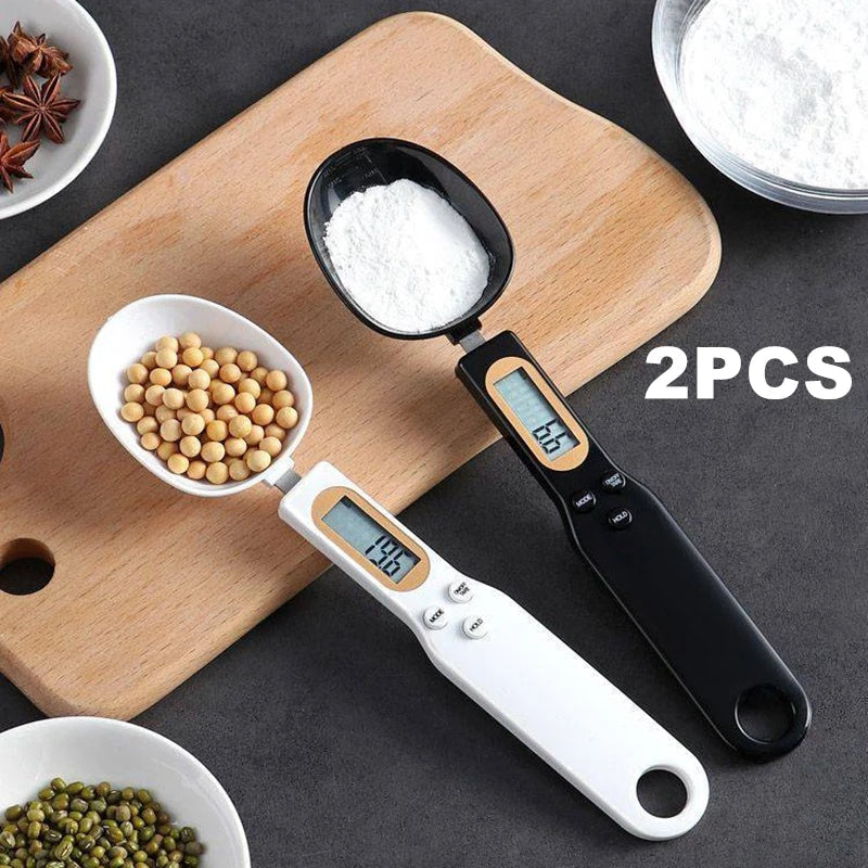 Mini Spoon Scale Digital Kitchen Scale Electronic LCD Food Scale 0.1-500g Cooking Flour Milk Coffee Powder Weight Measure Spoon Hinoki Milano