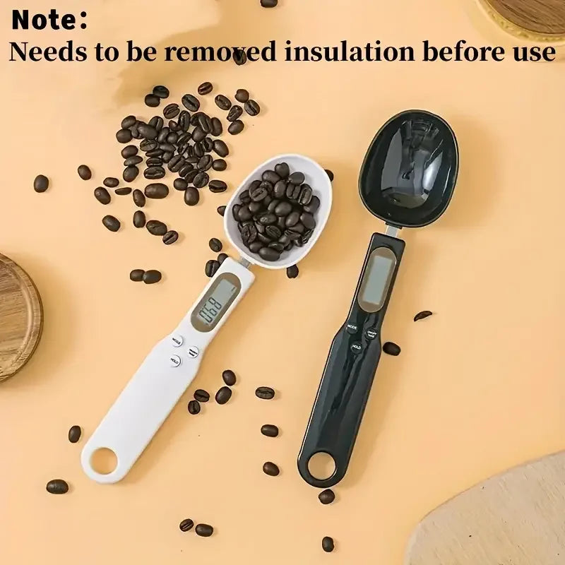 Mini Spoon Scale Digital Kitchen Scale Electronic LCD Food Scale 0.1-500g Cooking Flour Milk Coffee Powder Weight Measure Spoon Hinoki Milano