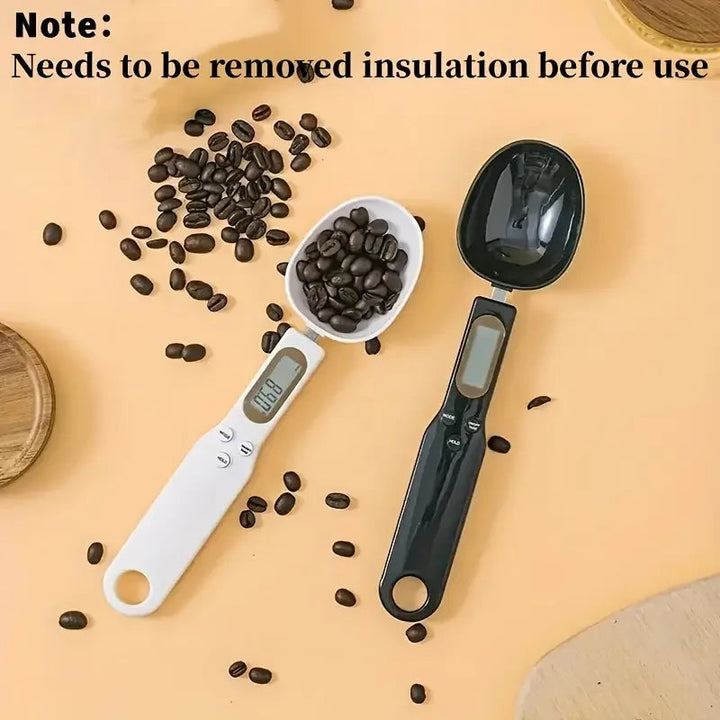 Mini Spoon Scale Digital Kitchen Scale Electronic LCD Food Scale 0.1-500g Cooking Flour Milk Coffee Powder Weight Measure Spoon Hinoki Milano