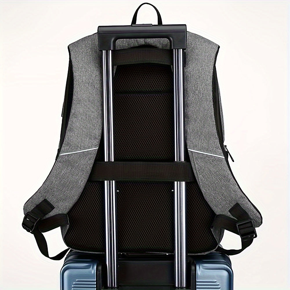 Men's Anti-theft Laptop Backpack, Travel Large Capacity Business Bag Shoulder Bag Hinoki Milano