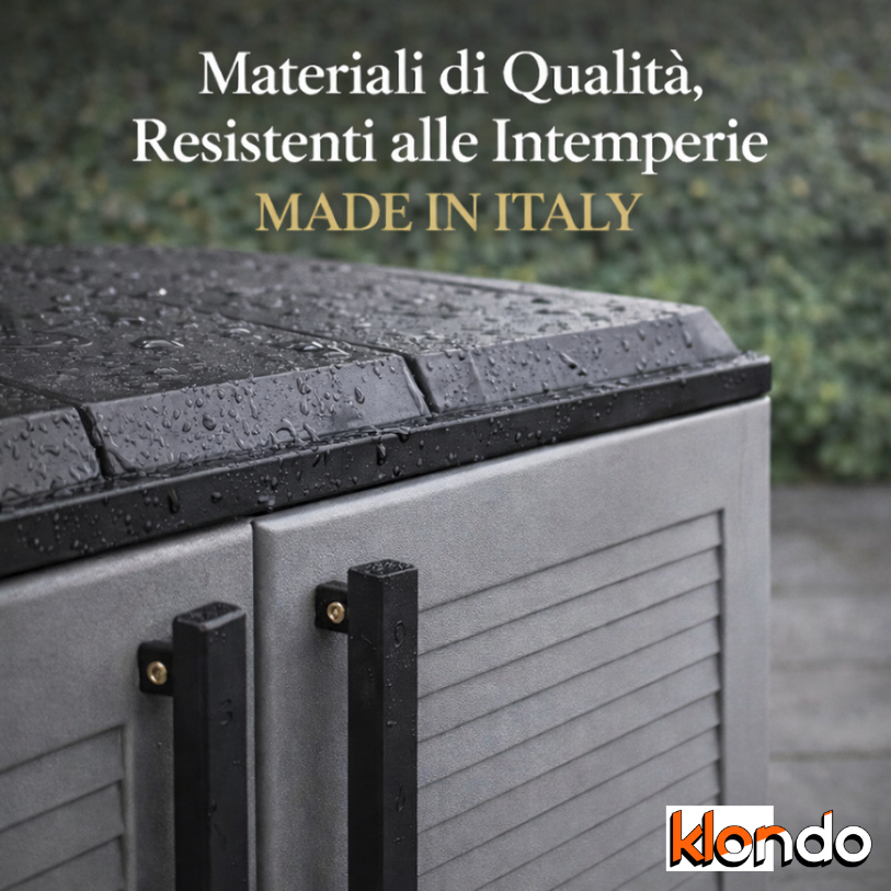Armadio Pattumiera Esterno Eco – Mobile Raccolta Differenziata da Esterno Klondo