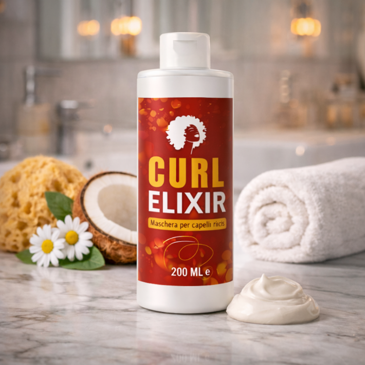 Curl Elixir – Maschera Ricciante Nutriente con Olio di Cocco e Bisabolo Klondo