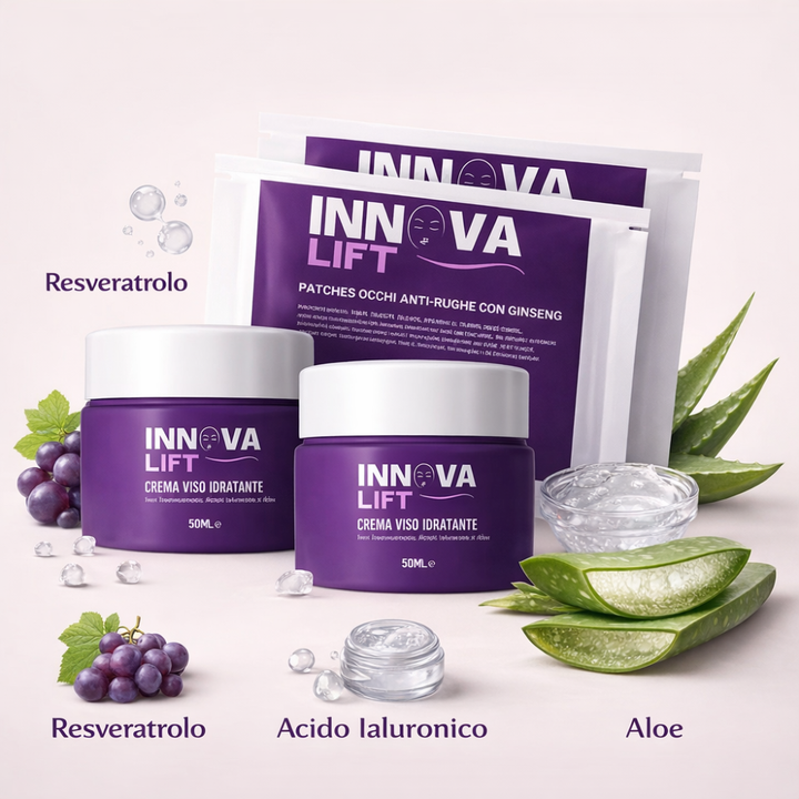 Innova Lift: 2 Creme Viso 50ml + 2 Patch Occhi in Regalo